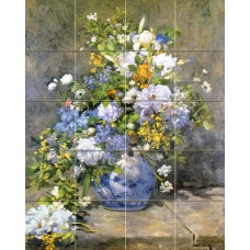 Art Renoir Spring Bouquet Mural Ceramic Backsplash Bath Tile #1696   230964577482